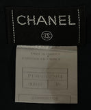 Chanel Black Wool Side Zip Straight Leg Dress Pants Size 40