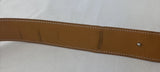 HERMES Belt 39 in No Buckle Black Leather