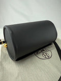 Hermes Black Calfskin Maximors II Shoulder Cylinder Bag W Gold Plated Handle