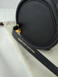 Hermes Black Calfskin Maximors II Shoulder Cylinder Bag W Gold Plated Handle