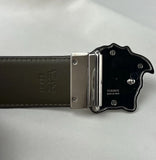 Versace Camo Belt W Silver Medusa Buckle 95/38