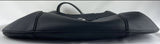 Michael Kors Medium Satchel Shoulder Bag Black Leather Flap Purse Chain Handle