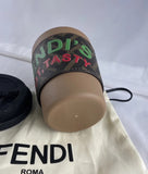 FENDI 7AL076 Zucca Travel Coffee Cup Plastic Hot Tasty New Unused