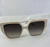 FENDI Cream Oversized Frame Sunglasses W/ Box
