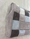 MARCCAIN Grey Patch Suede Clutch Bag