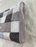 MARCCAIN Grey Patch Suede Clutch Bag