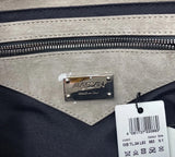 MARCCAIN Grey Patch Suede Clutch Bag