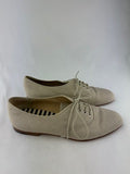 Manolo Blahnik Linen Lace Up Oxfords Size 35.5