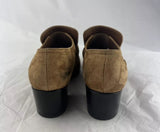 Chanel Brown Suede Booties w/ Charm Logo Size 35