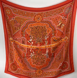 Hermes Cashmere GM 140cm AUX PORTES DU PALAIS Scarf Shawl Christine Henry