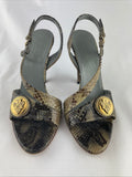 Gucci leather hysteria pump sandal size EU 37 US 7