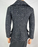 Chanel Double Breasted Tweed Jacket Size 36