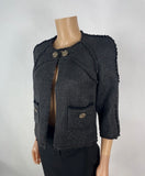 Chanel 09A Paris-Moscow "Little Black Jacket" Blazer Size 4