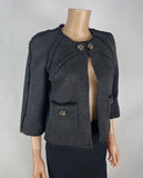 Chanel 09A Paris-Moscow "Little Black Jacket" Blazer Size 4