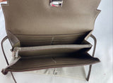 Hermes Kelly Wallet Long Taupe Epsom Silver Palladium Hardware