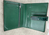 Hermes Green Alligator Compact Perosis Wallet