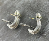 David Yurman Thoroughbred Shrimp 14K and Sterling Silver Earrings