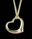 Tiffany and Co Silver Necklace with Heart Charm