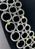 Gurhan hoopla sterling silver 24k gold circular wide necklace