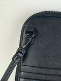 Prada Black Mini Saffiano Messenger Crossbody Bag