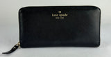 Kate Spade Black Leather Zip Around Wallet