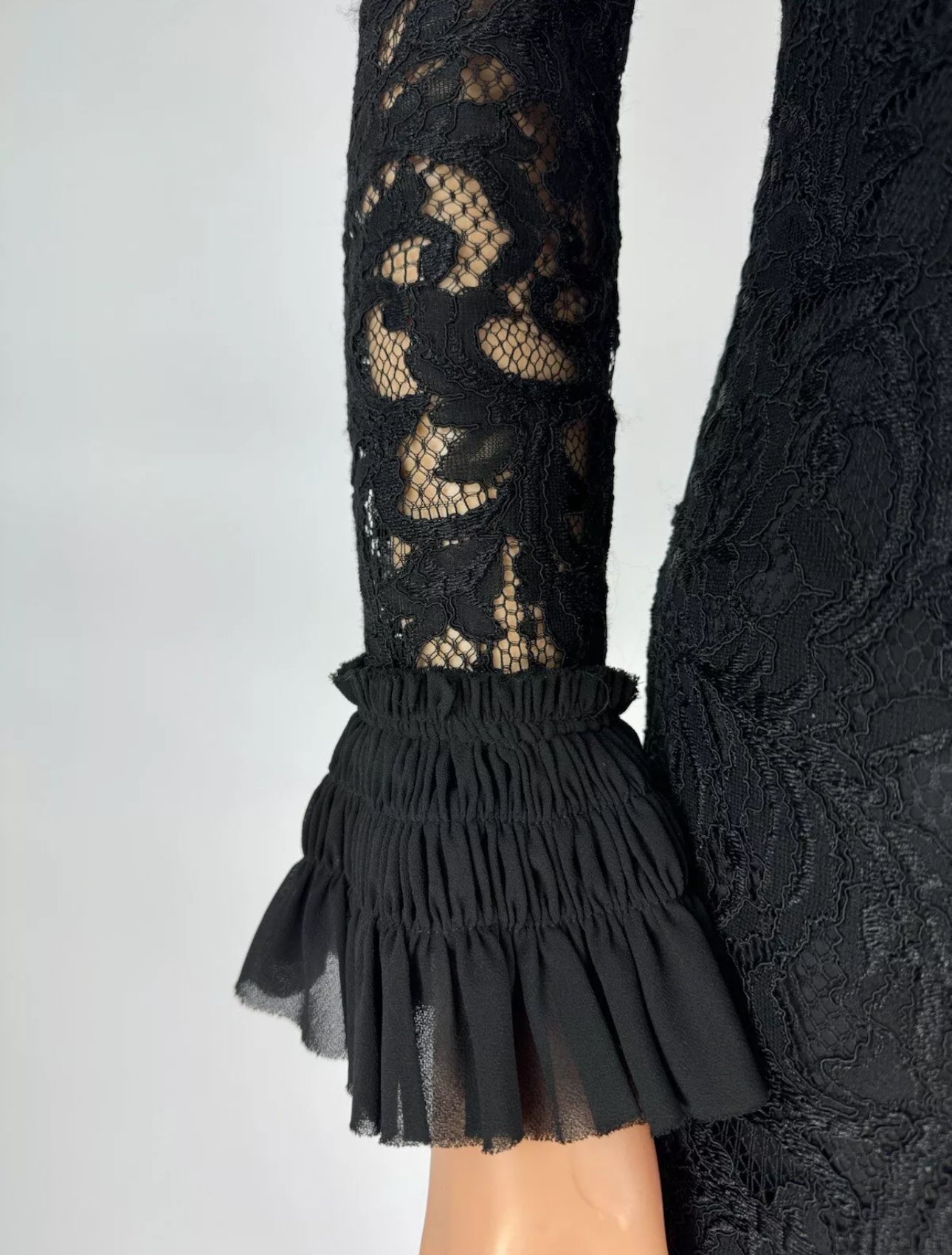 Alexis Women's Black One Shoulder Lace Ruffle Mini Dress Size M pennypincherboutique Alexis Women's Black One Shoulder Lace Ruffle Mini Dress Size M pennypincherboutique