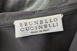 Brunello Cucinelli Silk Metallic Hooded Full Zip Vest Size Large