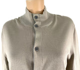 BRUNELLO CUCINELLI Tan Thin Cotton Cardigan With Pockets M