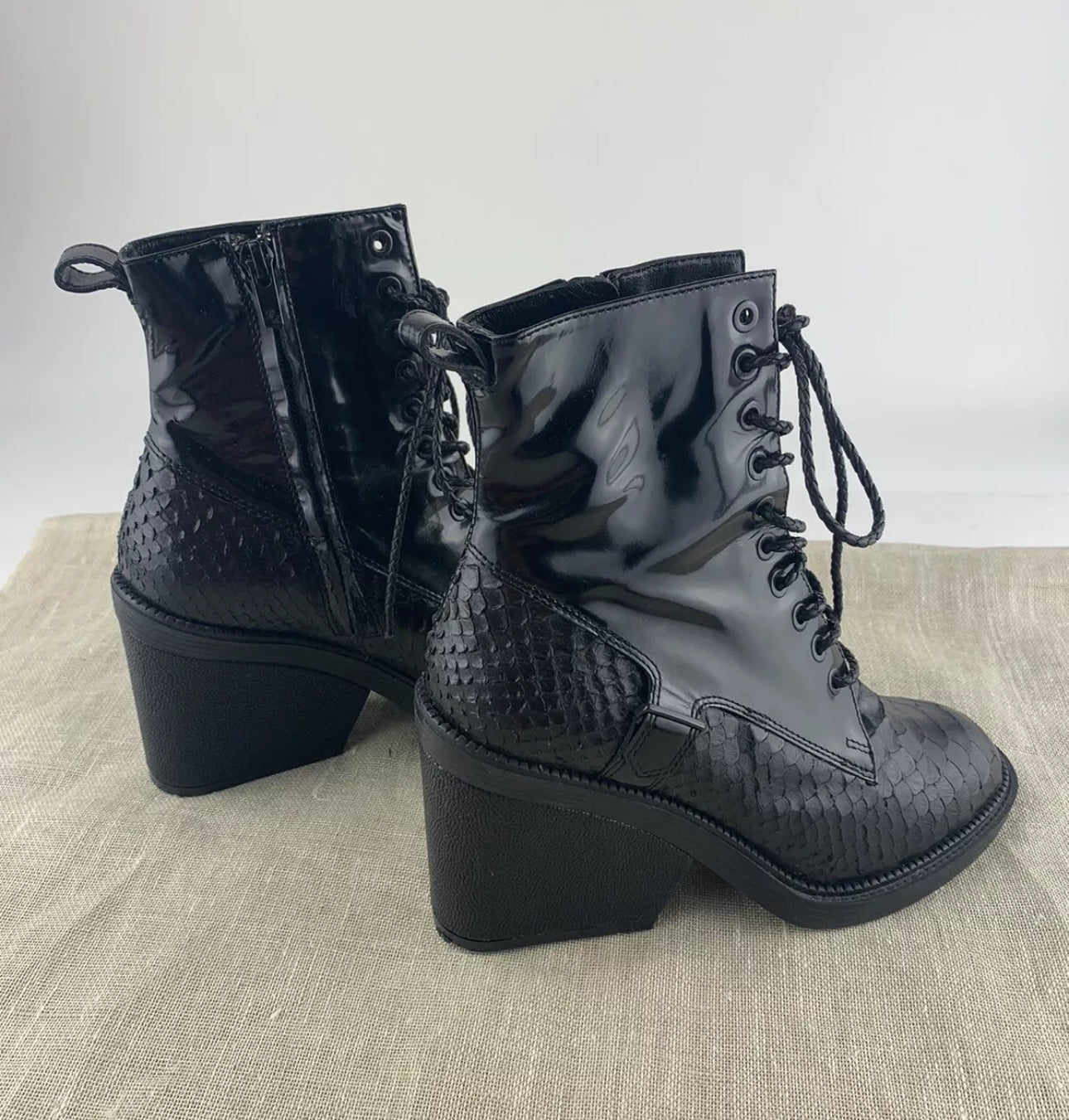 Robert Clergerie Paris Black Lyam Mary Jane Platform Patent