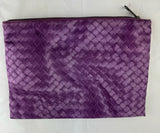 Bottega Purple Nylon Pouch Accessory Makeup Case NWT