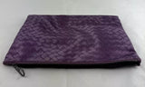 Bottega Purple Nylon Pouch Accessory Makeup Case NWT