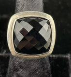 DAVID YURMAN Stering Silver Onyx Albion Ring Size 6