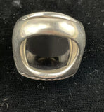 DAVID YURMAN Stering Silver Onyx Albion Ring Size 6