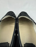 Christian Dior Black Laser Cut Floral Embellished Leather Flore Loafers Size 38.5 / US 8.5