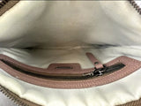 Fabiana Filippi Mauve Leather Monili Bead Trim Clutch Purse