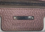 Fabiana Filippi Mauve Leather Monili Bead Trim Clutch Purse