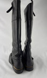 Golden Goose Black Tall Leather Pull On Riding Boots 36 / US 6