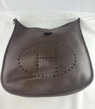 Hermes Evelyne Bag Gen II Clemence PM Dark Brown