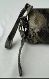 Gucci Brown/Green Leather Python HYSTERIA Clutch Purse