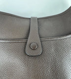 Hermes Evelyne Bag Gen II Clemence PM Dark Brown