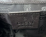 Gucci Brown/Green Leather Python HYSTERIA Clutch Purse