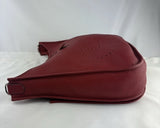 Hermes Red Clemence Leather Evelyne 33 C III GM Messenger Bag