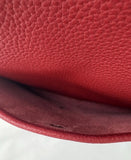 Hermes Red Clemence Leather Evelyne 33 C III GM Messenger Bag