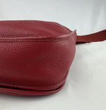 Hermes Red Clemence Leather Evelyne 33 C III GM Messenger Bag