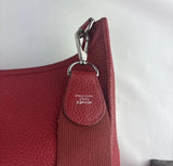 Hermes Red Clemence Leather Evelyne 33 C III GM Messenger Bag