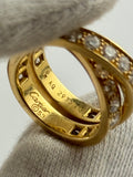 Cartier Nouvelle Vague Diamond Bypass Gold Ring 18k Yellow Gold Size 6