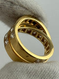 Cartier Nouvelle Vague Diamond Bypass Gold Ring 18k Yellow Gold Size 6