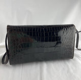 Gucci Crocodile Purse Crossbody Brown Bag
