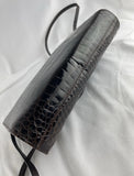 Gucci Crocodile Purse Crossbody Brown Bag