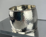 Ippolita Bracelet Wide Hammered Sterling Silver Goddess Bangle Bracelet 100g